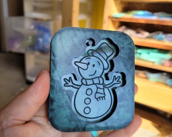3 inch, Snowman mold, Christmas ornament, Silicone mold, resin mold, ornament mold, Christmas mold, Christmas ornament mold, mold