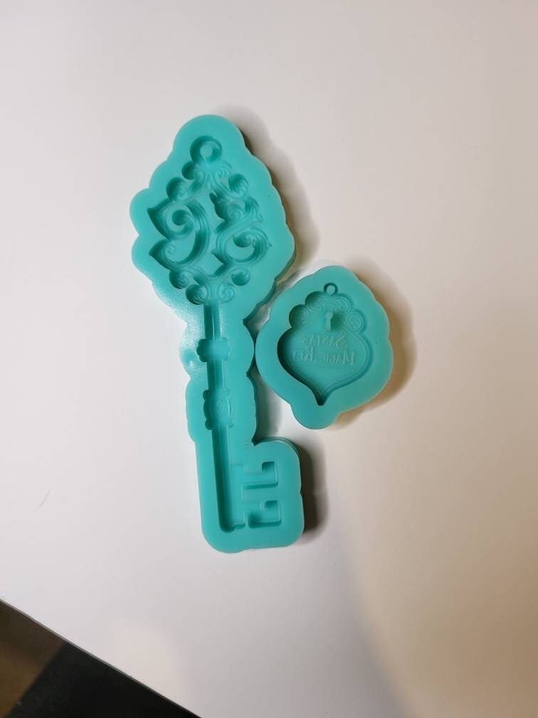 Santa Key With Lock Mold Santa Key Mold Lock Mold Santa Etsy