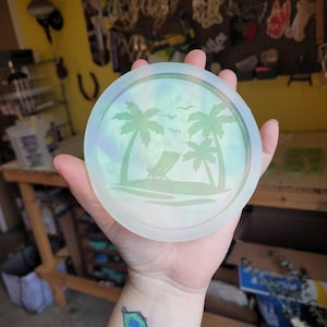 beach mold, plam tree mold, beach scene mold, ocean mold, sea mold, vacation mold, beach chair mold, island mold, silicone mold, resin mold