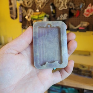 Firefighter mold, resin mold, first responder mold, flag mold, hero mold, hometown hero mold, resin mold, wax mold, keychain mold, mold image 6