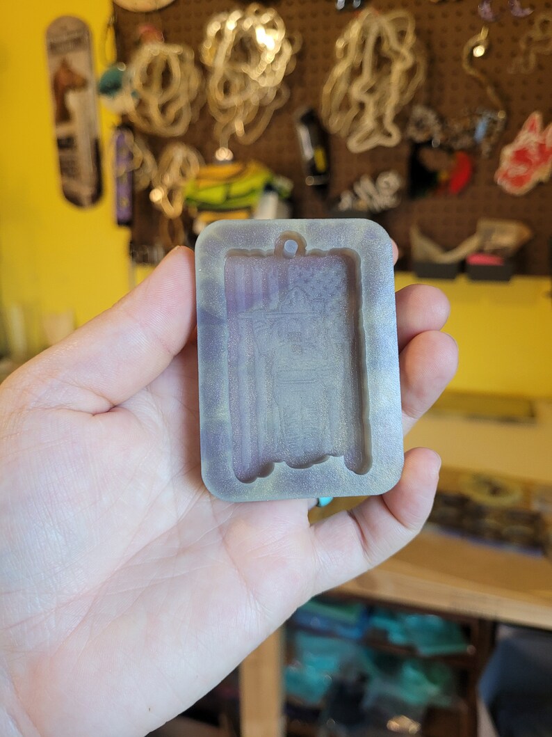 Firefighter mold, resin mold, first responder mold, flag mold, hero mold, hometown hero mold, resin mold, wax mold, keychain mold, mold image 6