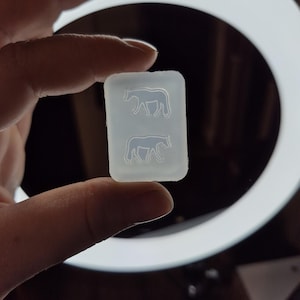 0.6 inch, horse earring mold, show horse mold, Earring mold, horse stud earring mold, silicone mold, equine earring mold, show animal mold
