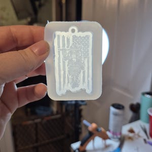 Firefighter mold, resin mold, first responder mold, flag mold, hero mold, hometown hero mold, resin mold, wax mold, keychain mold, mold image 10