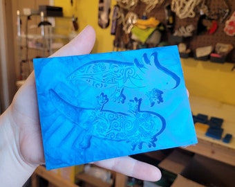 Axolotl pair mold, axolotl mold, amphibian mold, resin mold, silicone mold, pet mold, animal mold, salamander mold, axolotl mold