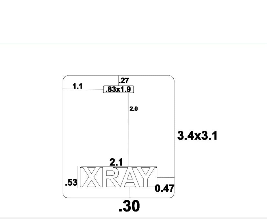 3.4 Inch, XRAY Mold, Xray Mold, Xray Badge Buddy Mold, Healthcare Mold