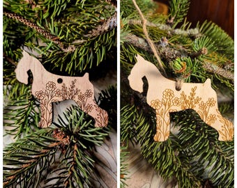 3.5inch, Schnauzer ornament, Dog ornament, custom dog ornament, Christmas ornament, holiday tree ornament, Holiday ornament, pet ornament