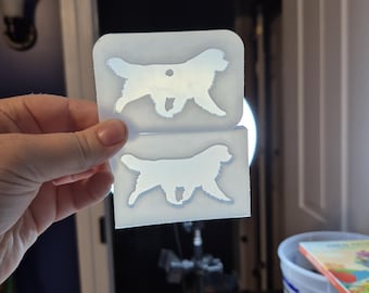 2.5 inch, newfoundland mold, dog mold, dog keychain mold, floral keychain mold, silicone mold, resin mold, dog breed mold, show dog mold