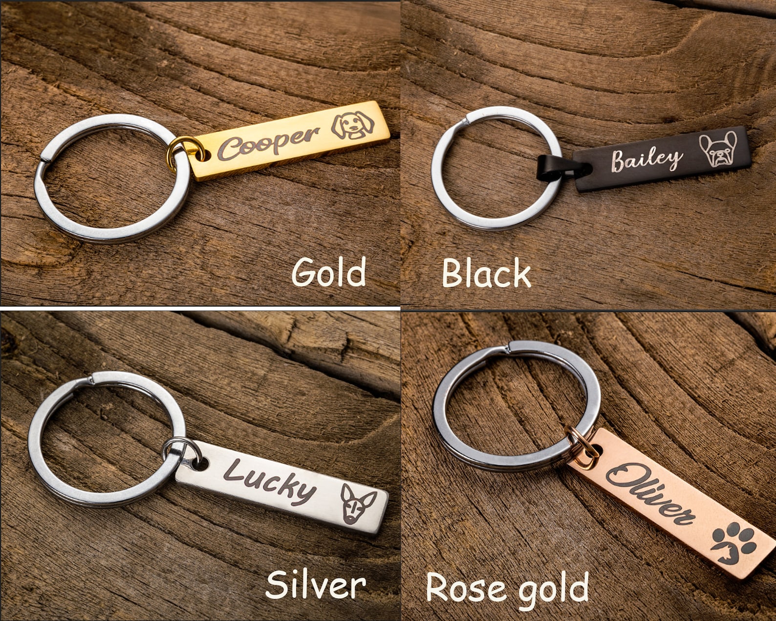 Hunde Namensanhänger Hundeanhänger Hund Id Tags Haustier Etsy