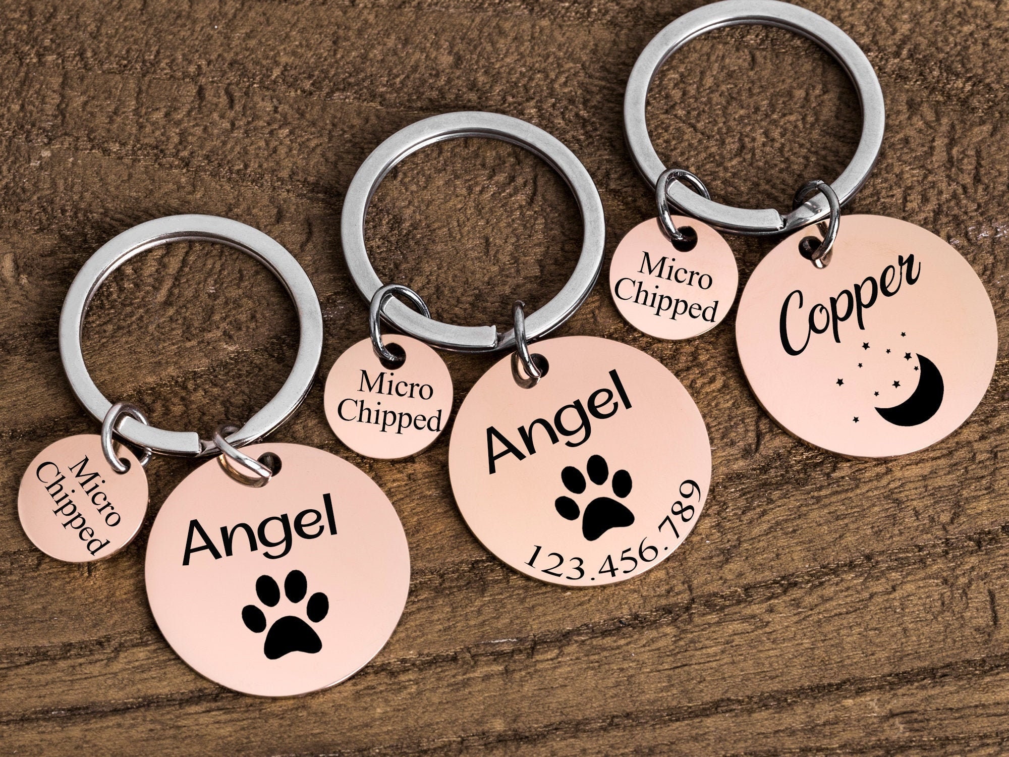 Dog Tags Microchip Dog ID Tags Personalized Pet/Dog Tag Dog Etsy