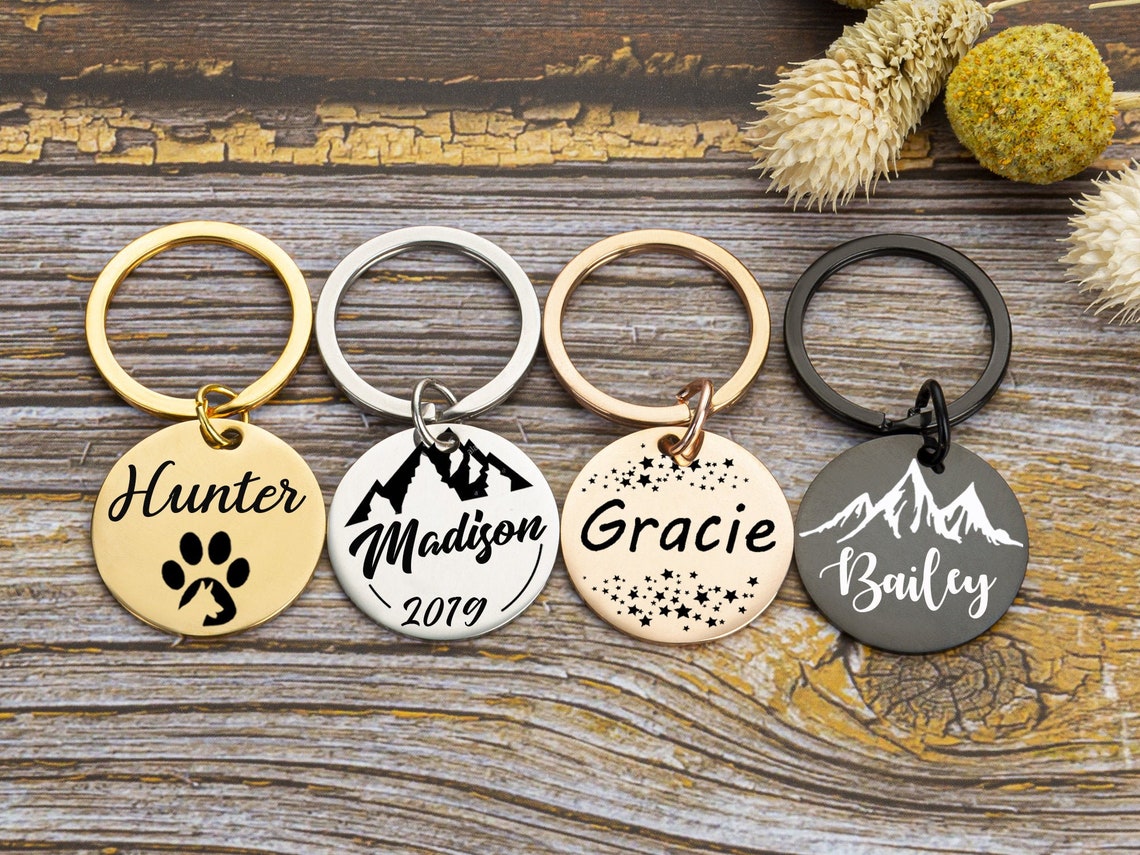 Microchipped Dog Tag for Dog ID Tag Personalized Pet collar Etsy