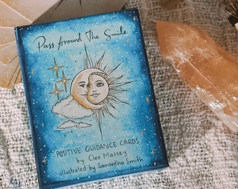 Positive Guidance Cards - Oracle Cards - Angel Cards - Positive Affirmation - Tarot - Full Moon Ritual - Pass Around the Smile