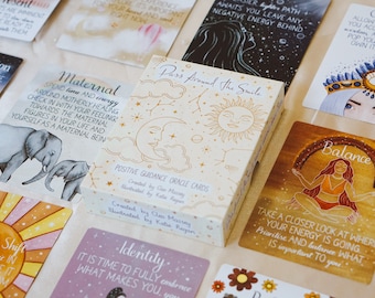 Oracle Cards ~ Daily Intuitive Tarot Guidance and Self Reflection Deck, Hand Drawn Illustrations for Clarity