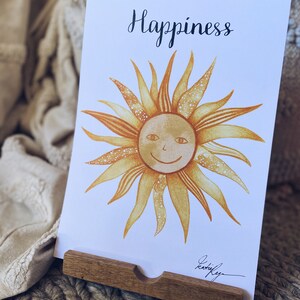 Impresión de felicidad