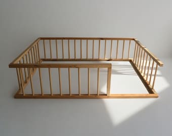 Montessori Wooden Twin Floor Bed - Sturdy Toddler Bed Frame for Kids Room - Perfect Transition Bed, Birthday Gift, Toddler Floor Bed.