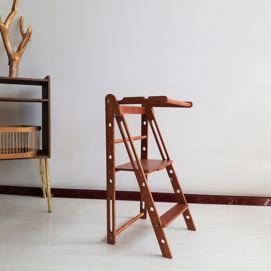 Nutbrown Foldable Learning Stool, Kitchen Learning Stool, Thin ...