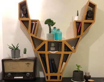 Reindeer Bookcase - Special Shape Wooden Bookcase
