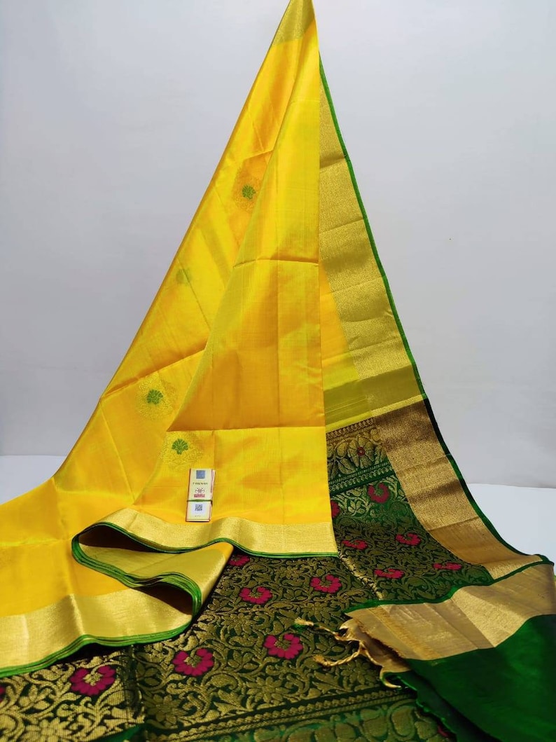 Exclusive Pure Handloom Pure Kanchipuram Silk Sarees with zari weaving Pure Silk Sari