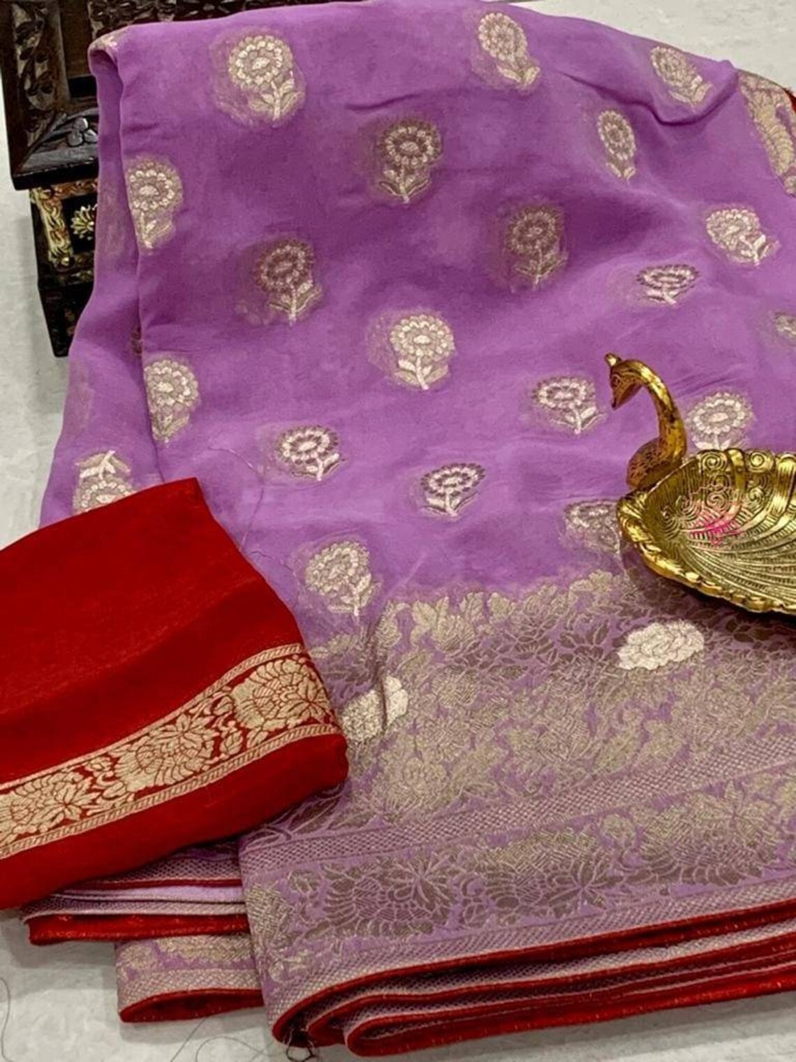 khadi georgette sarees