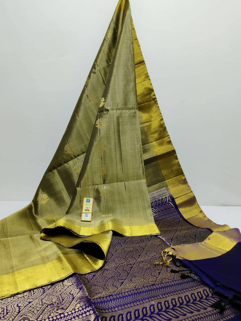 Exclusive Pure Handloom Pure Kanchipuram Silk Sarees with zari weaving Pure Silk Sari
