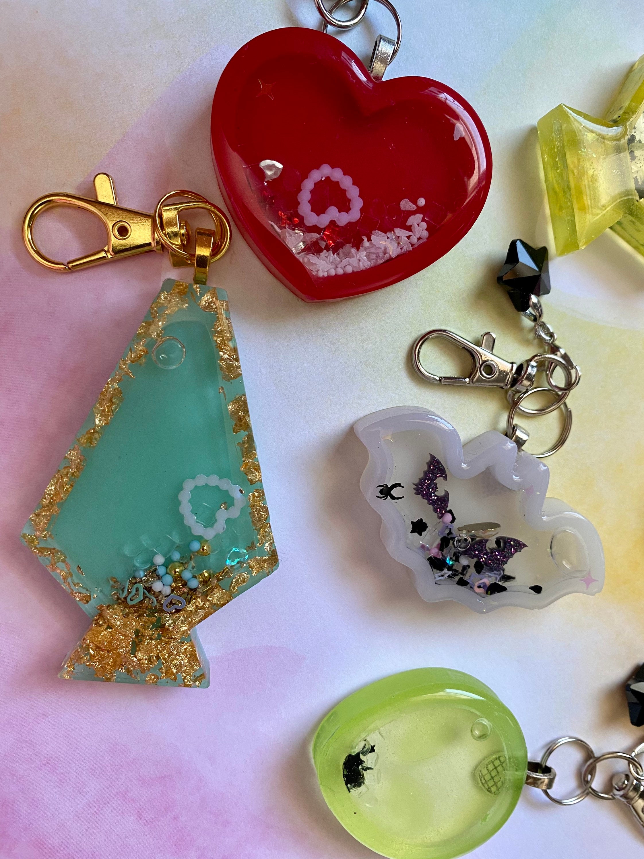 Assorted Resin Keychains with surprise included Etsy