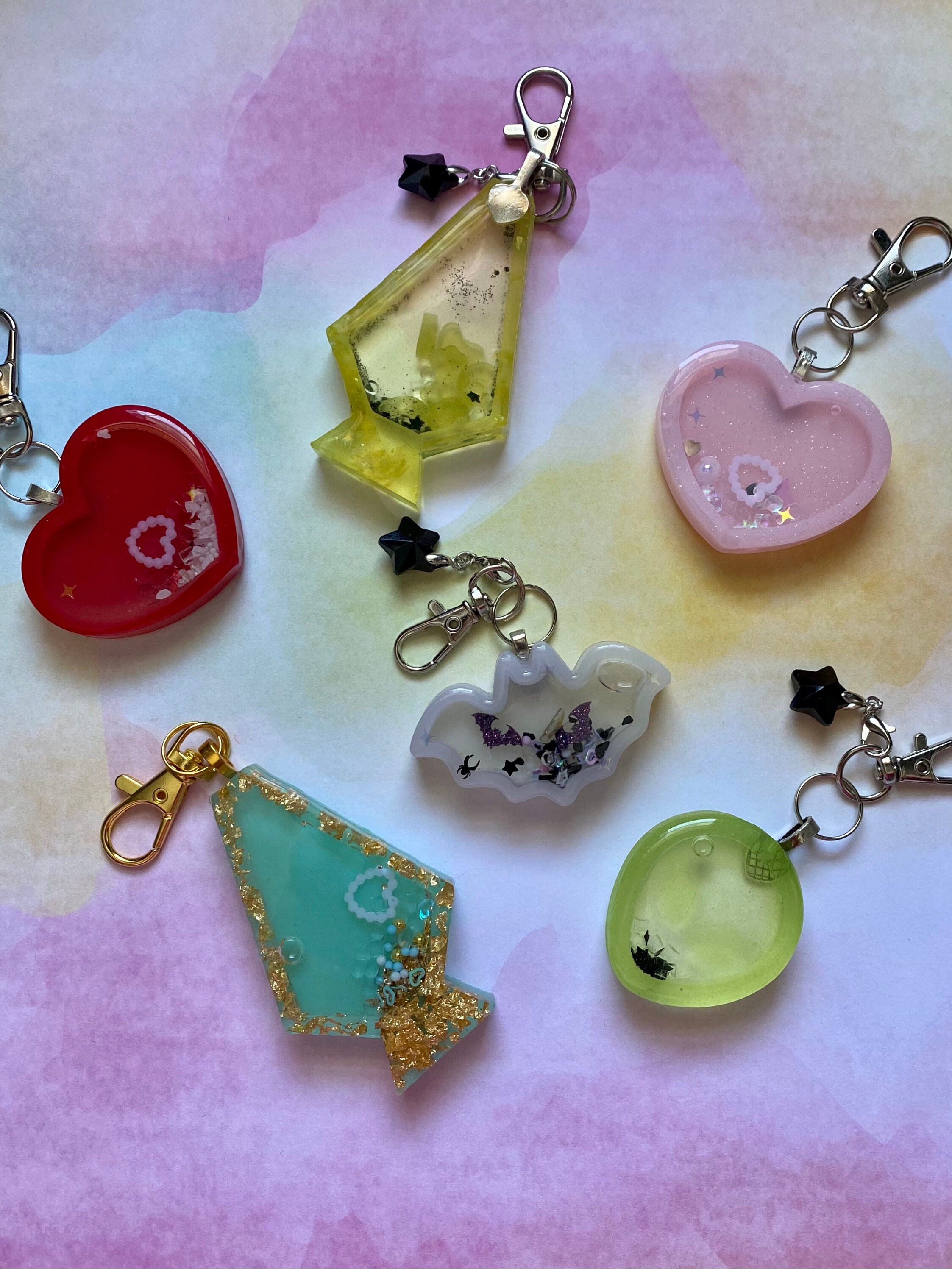 Assorted Resin Keychains with surprise included Etsy