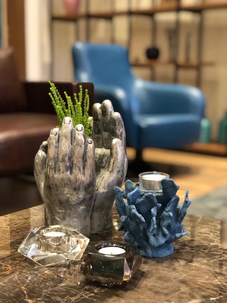 Hand in Hand Candle Holder Planter Etsy