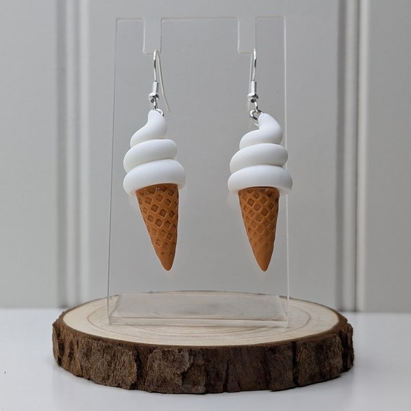 Quirky Whippy Ice-cream Statement Drop Earrings