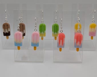 Quirky Small Gradient Ice Lolly Drop Earrings