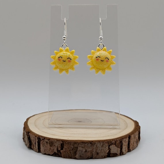 Glitter Sun Earrings