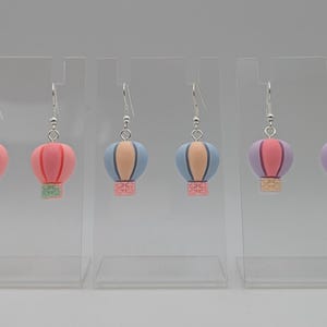 Quirky Mini Hot Air Balloon Drop Earrings