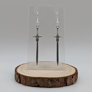 Alternative Statement Immitation Sword Drop Earrings