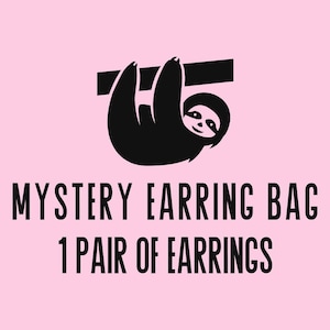 Mystery Earring Bag, Earring Blind Bag, 1 Pair of Mystery Earrings, Dangle Earrings, Fun Earrings, Affordable Earrings, Quirky Earrings