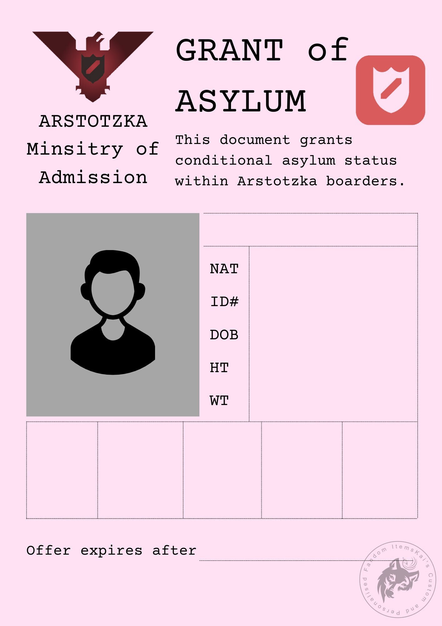 Grant of Asylum, Papers Please Wiki