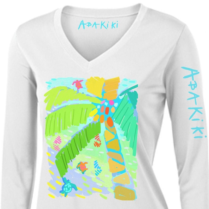 Abakiki UPF50 Sunset Beach Turtle Top main image 1