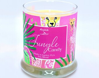 Jungle Candy Candle Smells Good Soy Blend Home Fragrance Make My House Smell Nice Candle Makes Room Smell Wonderful Gift for Housewarming