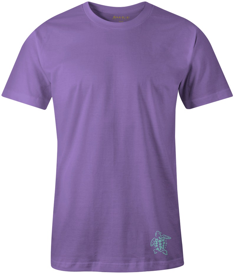 Abakiki™ Island Manatee Womens Hand Screen Printed 100% PreShrunk Cotton T Shirt, Island Manatee, Violet T Shirt image 2