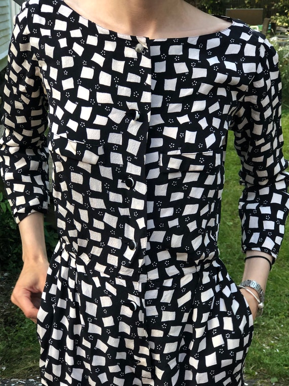 Courreges 100% Genuine Silk Vintage 1970s Jumpsuit