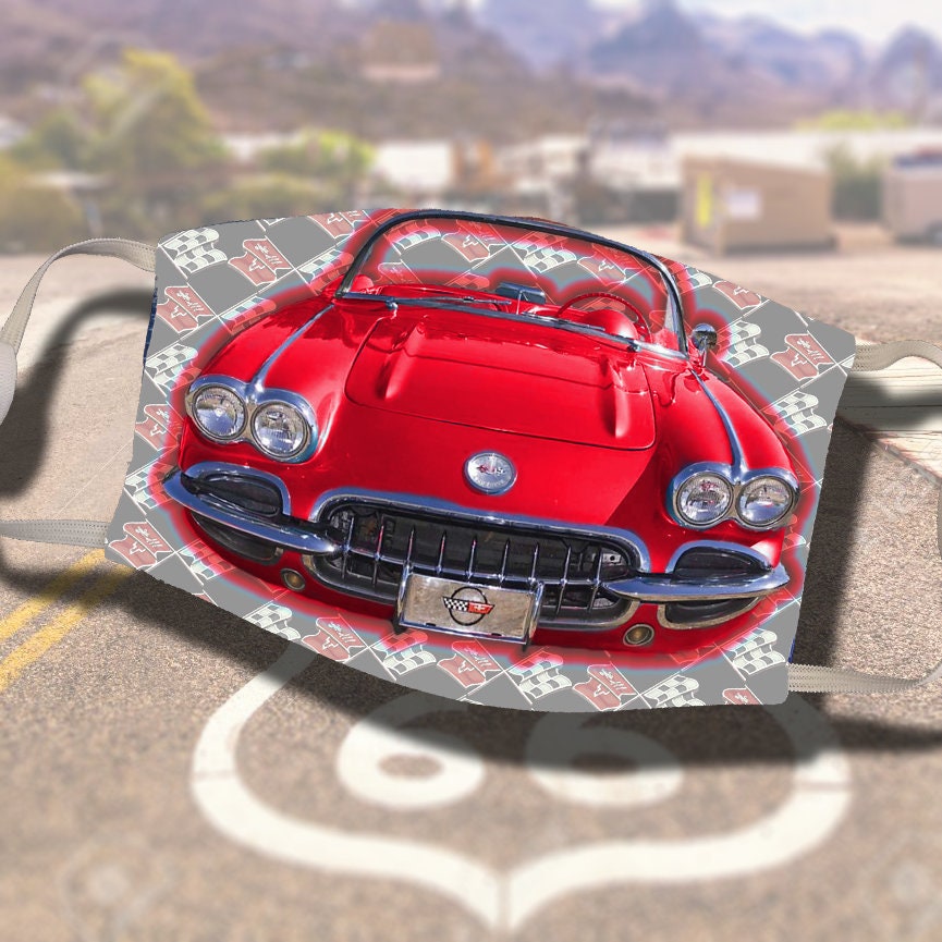 Face Mask Pattern Corvette Lil Red Corvette Grille Mask - Etsy