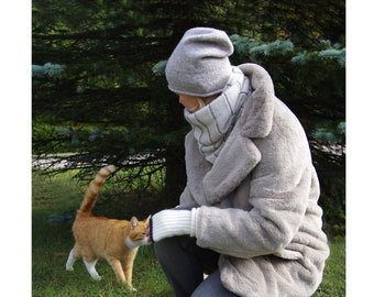 Bonnet ample en alpaga pour femme et homme. Choisissez la couleur. Confortable, chaud, très doux, léger comme des nuages. Agréable à porter. Meilleur cadeau pour Noël