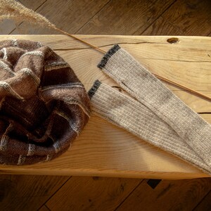 Winter gloves fingerless, wool arm warmers. Perfect, strong warm wool. Best gift for you image 7