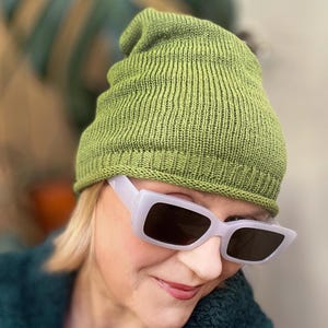 Silk Beanie slouch hat for women, men. Your skin (sensitive) like it. Ecofriendly. Choose color. MADE to ODER. Lovely gift for you