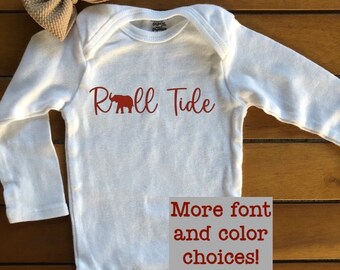 Roll Tide- Alabama Onesie® | Roll Tide- Alabama Baby Bodysuit | Roll Tide baby | Alabama football baby