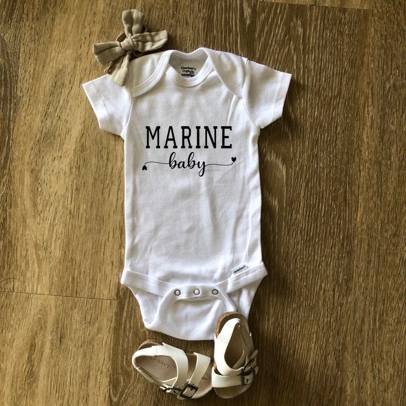 Custom Marine Baby Onesie® Marine Daughter Bodysuit Marine Etsy