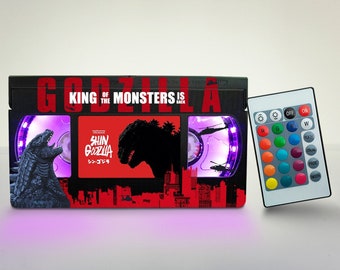 Lámpara VHS retro: luz nocturna de película reciclada con control remoto