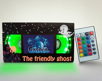 Lámpara VHS retro: luz nocturna de cine de los años 80 y 90 hecha a mano