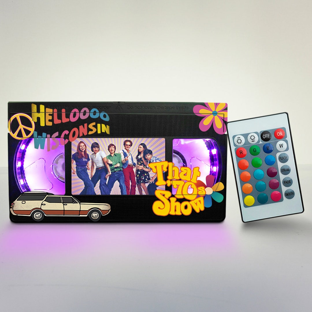 Retro VHS Lamp: 'that 70s Show' LED Light With Remote - Etsy