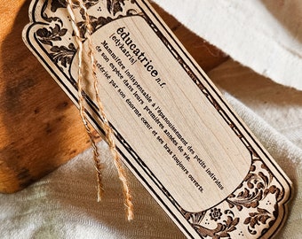 Christmas Gift for Educator: Funny Wooden Bookmark | Gift Idea for Daycare, CPE, Childcare Service, Special Educator