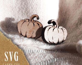 Pumpkin Earrings SVG | Halloween Earrings SVG | Fall Earrings SVG | Fall Laser Files | Halloween Laser File | Fall Laser svg