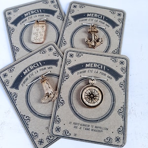 Cadeau de prof unique : porte-bonheur en bois de merisier et remerciement - Cadeau pour enseignant, surveillant, chauffeur, éducatrice