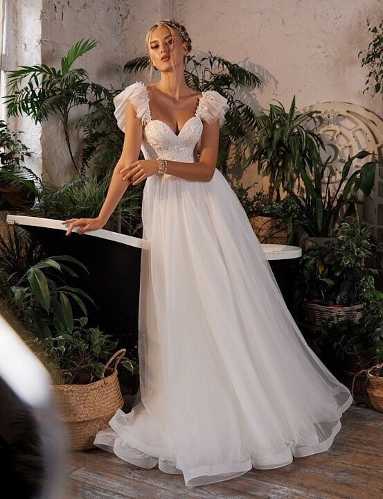A-line Tulle Wedding Dress, off Shoulders Wedding Dress A-line Tulle Wedding Dress, off Shoulders Wedding Dress